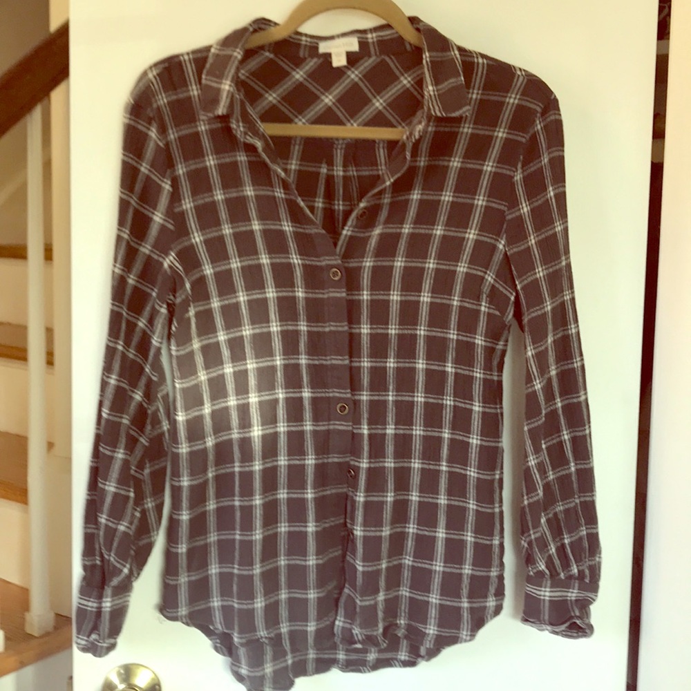 Garnet hill plaid shirt, 8
